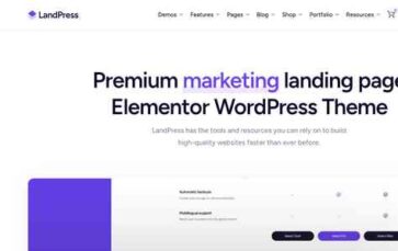 LandPress (KeyDesign) - (screenshot desktop)