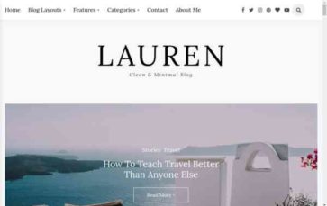 Lauren (AZ Theme) (screenshot desktop)