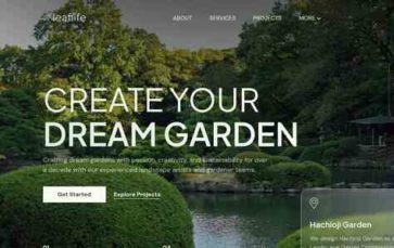 LeafLife WP (screenshot desktop)