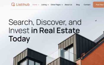 Listihub (screenshot desktop)