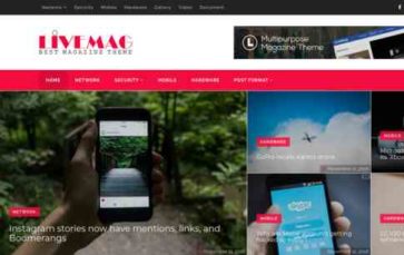 LiveMag (AliThemes) (screenshot desktop)