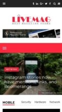 LiveMag (AliThemes) (screenshot mobile)