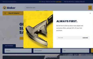 Maker (wpbingo) - (screenshot desktop)