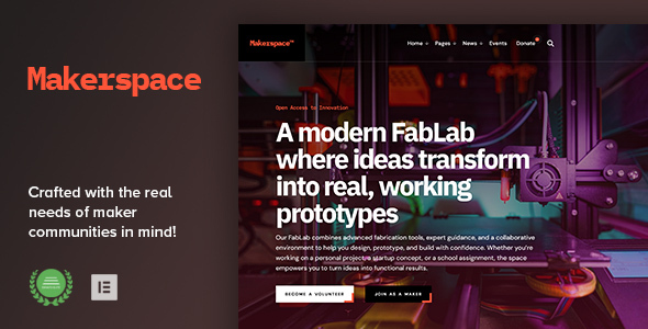 Makerspace (ThemeForest)