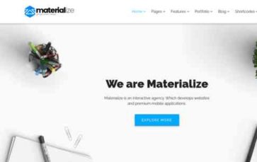 Materialize (TrendyTheme) (screenshot desktop)