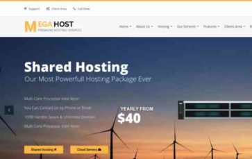 MegaHost (screenshot desktop)