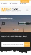 MegaHost (screenshot mobile)