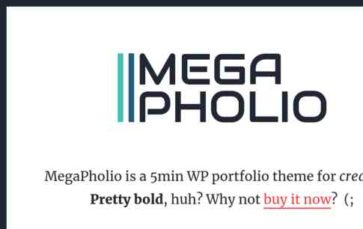 MegaPholio (screenshot desktop)