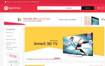 MegaShop (TemplateTrip) (screenshot desktop)