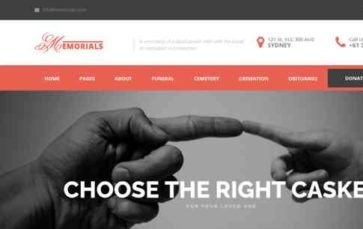 Memorials (screenshot desktop)