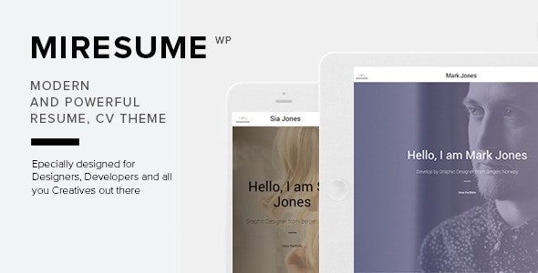 MiResume (ThemeForest)