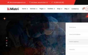 Mistri WP (screenshot desktop)