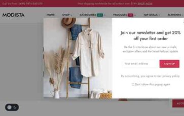 Modista (screenshot desktop)