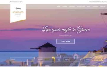 Mykonos Resort (screenshot desktop)