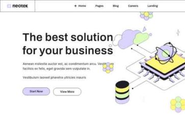 NeoTek (Qode Interactive) - (screenshot desktop)