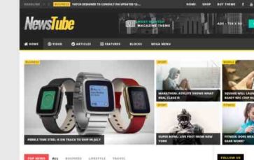 NewsTube (CactusThemes) (screenshot desktop)