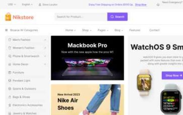 Nikstore (screenshot desktop)