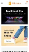Nikstore (screenshot mobile)