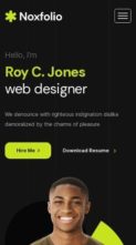 Noxfolio (screenshot mobile)