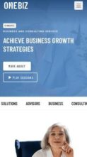 Onebiz (screenshot mobile)