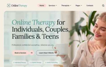 Online Therapy (screenshot desktop)