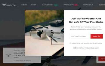 Orbital (TemplateMela) - (screenshot desktop)