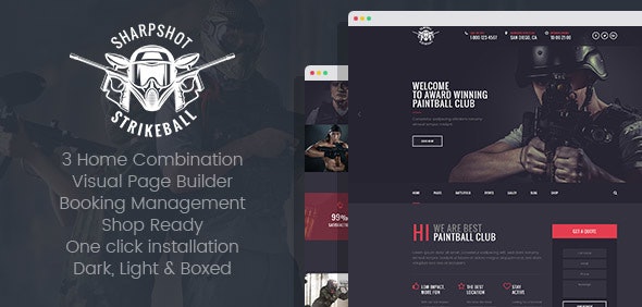 Paintball and Strikeball (ThemeForest)