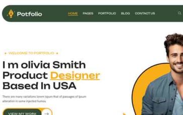 Potfolio (screenshot desktop)