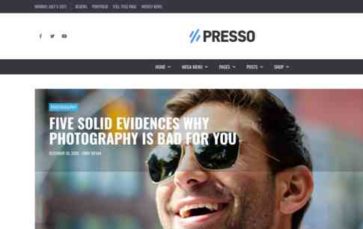 Presso (screenshot desktop)