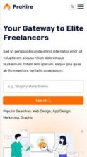 Prohire (screenshot mobile)