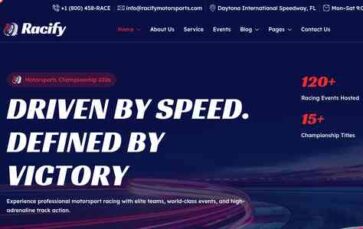 Racify (screenshot desktop)