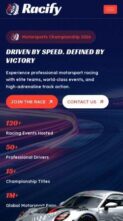 Racify (screenshot mobile)