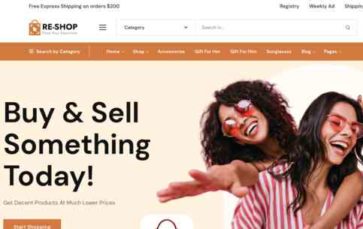 ReShop (Modeltheme) (screenshot desktop)