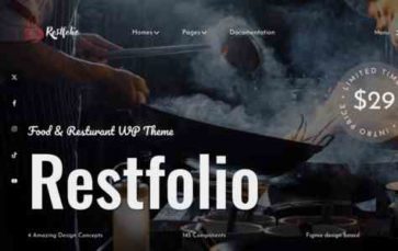 Restfolio (screenshot desktop)