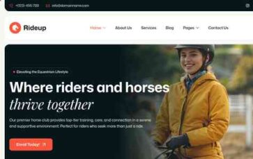 Rideup (screenshot desktop)