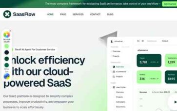 Saasflow (screenshot desktop)