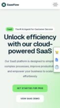Saasflow (screenshot mobile)