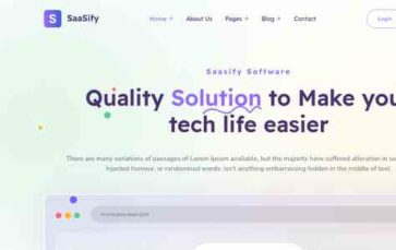 Saasify (Theme Junction) (screenshot desktop)