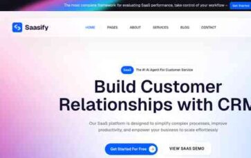 Saasify (ThemeMascot) - (screenshot desktop)