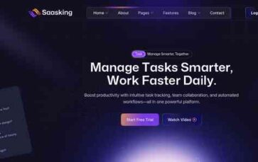 Saasking (screenshot desktop)