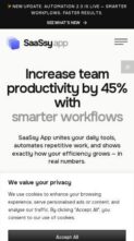 SaaSsy App (screenshot mobile)