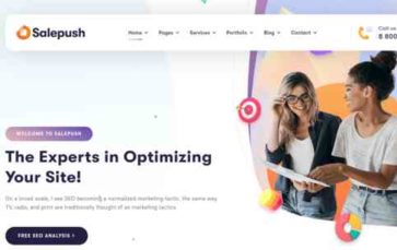 Salepush (screenshot desktop)