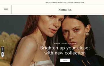 Samanta (TemplateTrip) (screenshot desktop)