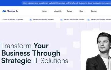 Sasstech (screenshot desktop)