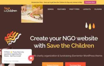 Save the Children (screenshot desktop)