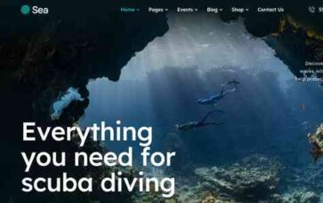 Sea (ThemeREX) - (screenshot desktop)