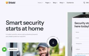 Shield (ThemeREX) - (screenshot desktop)