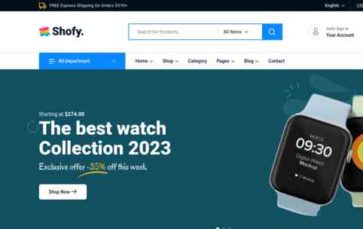 Shofy (ThemePure) - (screenshot desktop)