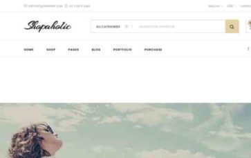 Shopaholic WP (screenshot desktop)