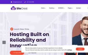 SiteCrest (screenshot desktop)